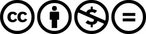 Creative commons licensing symbols